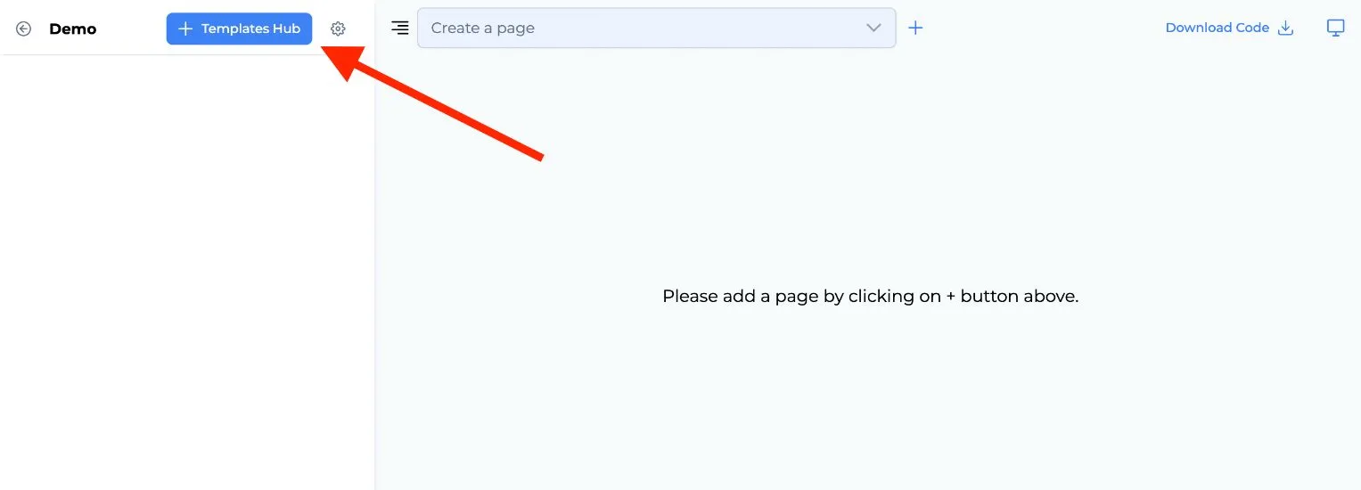 Add templates to website builder