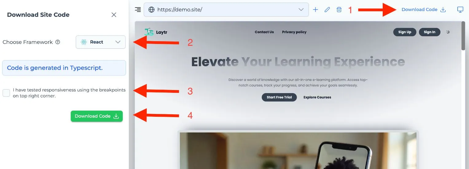 download web template code