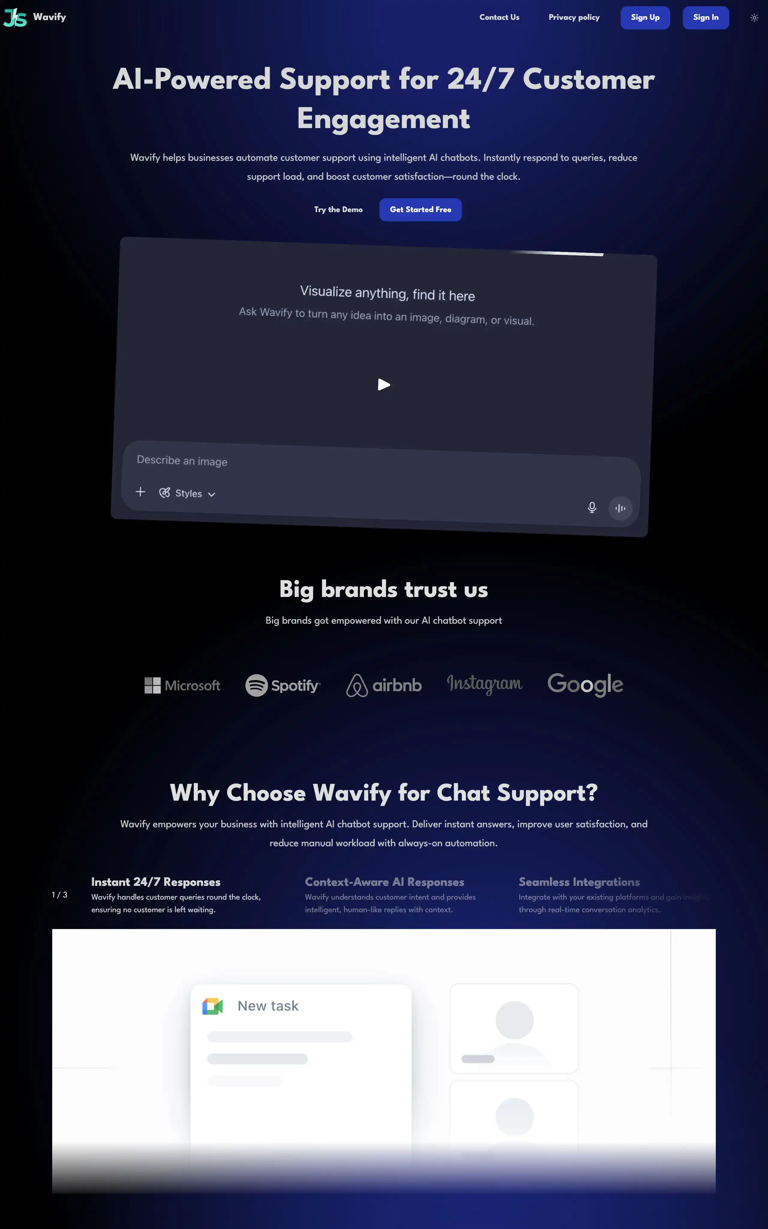 wavify dark theme